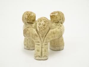 黄瀬戸三ツ人形蓋置